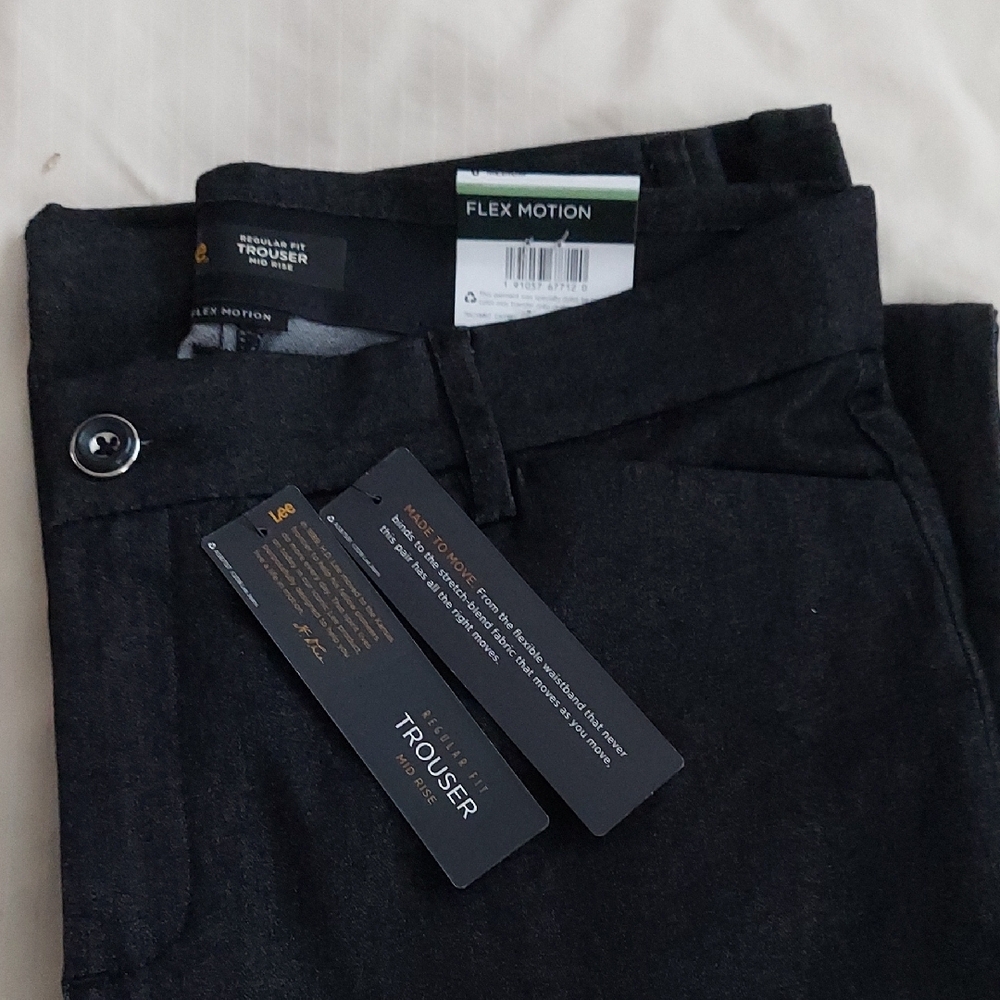 Black Flex Motion Trousers